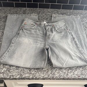 Zara kids Light Gray Relaxed Jeans